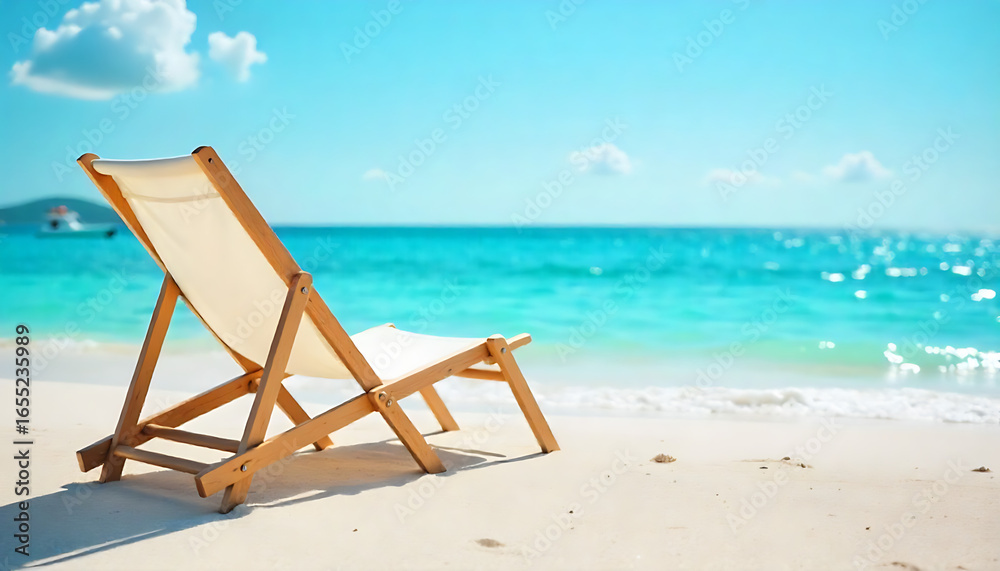 Being On Holiday On The Beach Or Beside A Pool, A Deck Chair To Relax On And Enjoy The Sunshine.. With Empty Copy Space For Text, created with generative ai
Being On Holiday On The Beach Or Beside A Pool, A Deck Chair To Relax On And Enjoy The Sunshine.. With Empty Copy Space For Text, created with generative ai