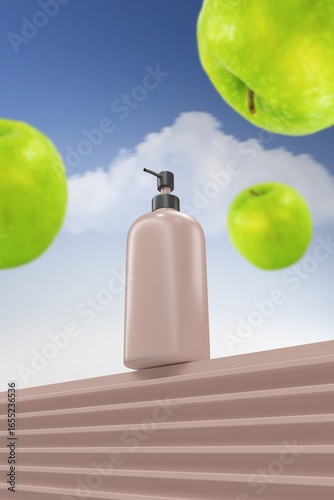Obraz na plátně Catchy Title for a 3D Illustration of a Gas Can with Dispenser.