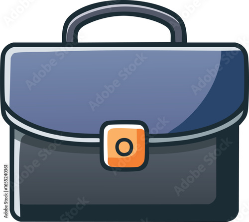 Simple Briefcase Icon Representing Business and Work
