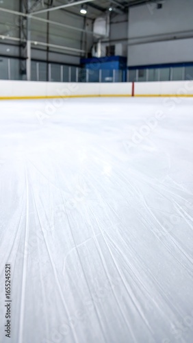 Indoor ice rink  blurred view