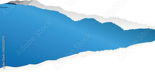 Torn Paper Edge Banner for Creative Design