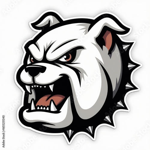vector tatto illustration of cartoon dog