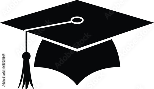 Graduation cap education academic achievement knowledge diploma degree university learning success school silhouette