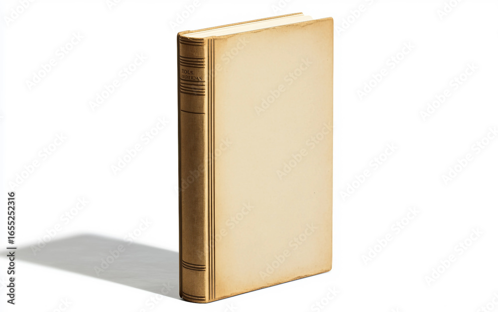 High detail mockup of a blank hardcover book with clean professional design isolated on white background PNG High detail mockup of a blank hardcover book with clean professional design isolated on white background PNG