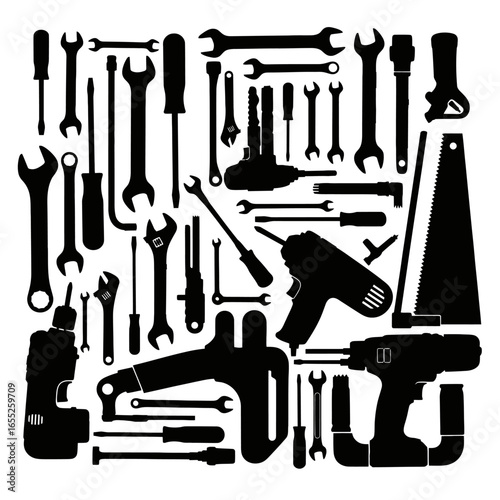 A Detailed Collection of Hand and Power Tools for Various DIY Projects and Professional Applications Essential for Home Improvement and Repair Work