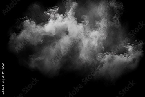 photo Overlay just fog on black empty background