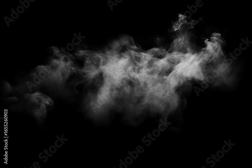 photo Overlay just fog on black empty background
