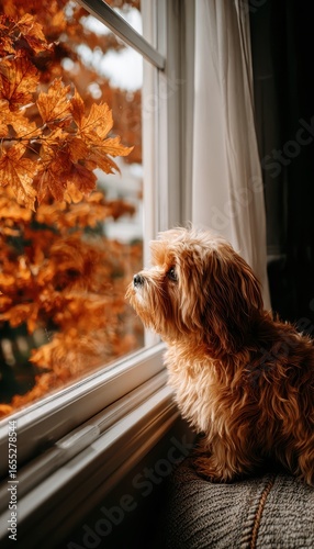 Dog Looking Out Window