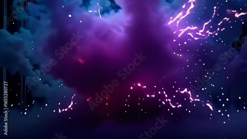 An aery blending of glow commons and late violet saltation together, climax inward an sinful burst of design; the epic plasm flare explosion powder explosion wink framing the meticulously