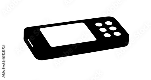 Object find portable gaming console vector image for retro gaming enthusiasts and handheld game system collectors online vector