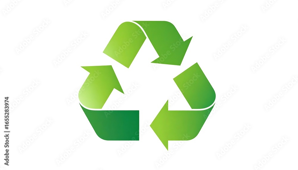 Obraz premium Green recycling symbol (1)