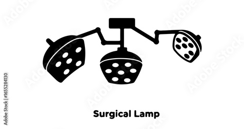 Object surgical operating room lights led medical examination lamp equipment lighting system for hospital surgery use onehundred vector