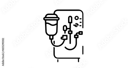 Object medical iv drip infusion therapy equipment vector illustration for healthcare and hospital treatment design vector
