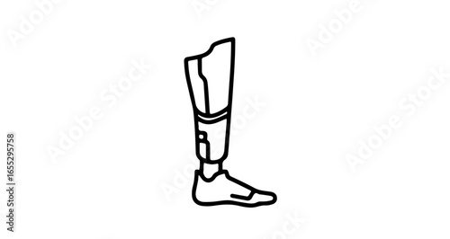 Object explore advanced prosthetic leg technology and innovative solutions for limb loss rehabilitation and support vector