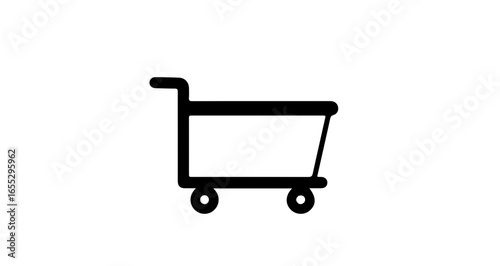 Object shopping cart icon vector illustration for online store e commerce website design and mobile app user interface vector