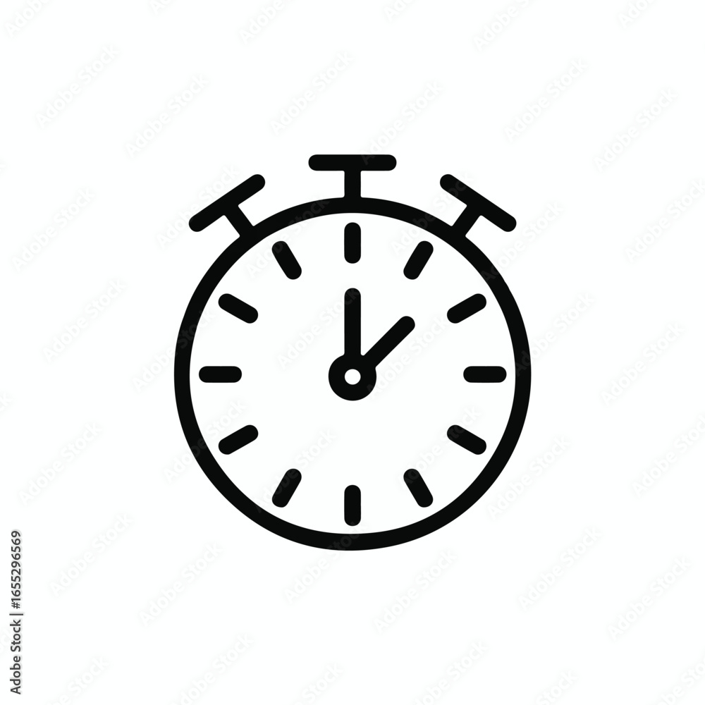 black clock isolated on white background black clock isolated on white background