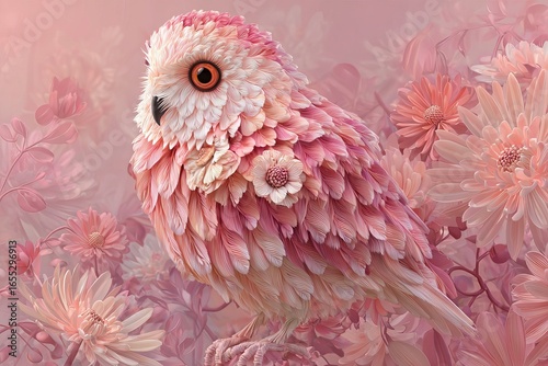 Floral Owl: A Whimsical and Enchanting Fantasy Creature