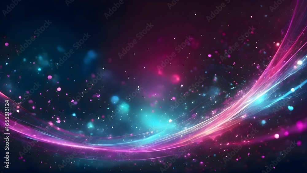 Obraz premium Purple and blue abstract wallpaper background with smooth light effects blending into a futuristic digital design that conveys a sense of energy and modern style