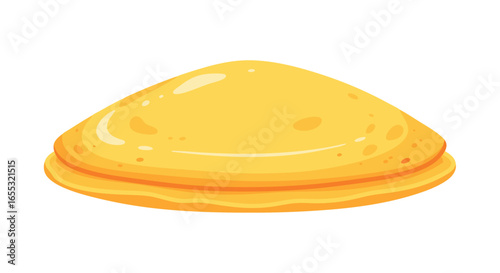  Stack of Golden Pancakes with a Smooth Texture Illustration, for Delicious Breakfast Scenes and Food-Related Designs