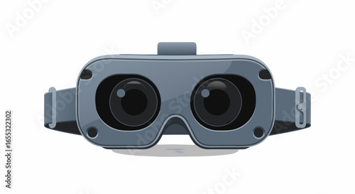 Virtual Reality Headset for Immersive Digital Experience Depicting Technological Advancement and Innovative Entertainment Device