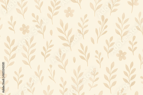 Seamless pattern with bamboo leaves