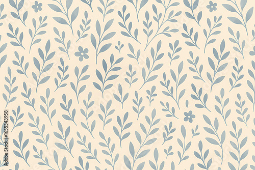 Seamless pattern with leaves