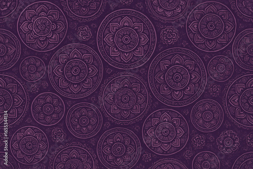 seamless pattern with mandalas