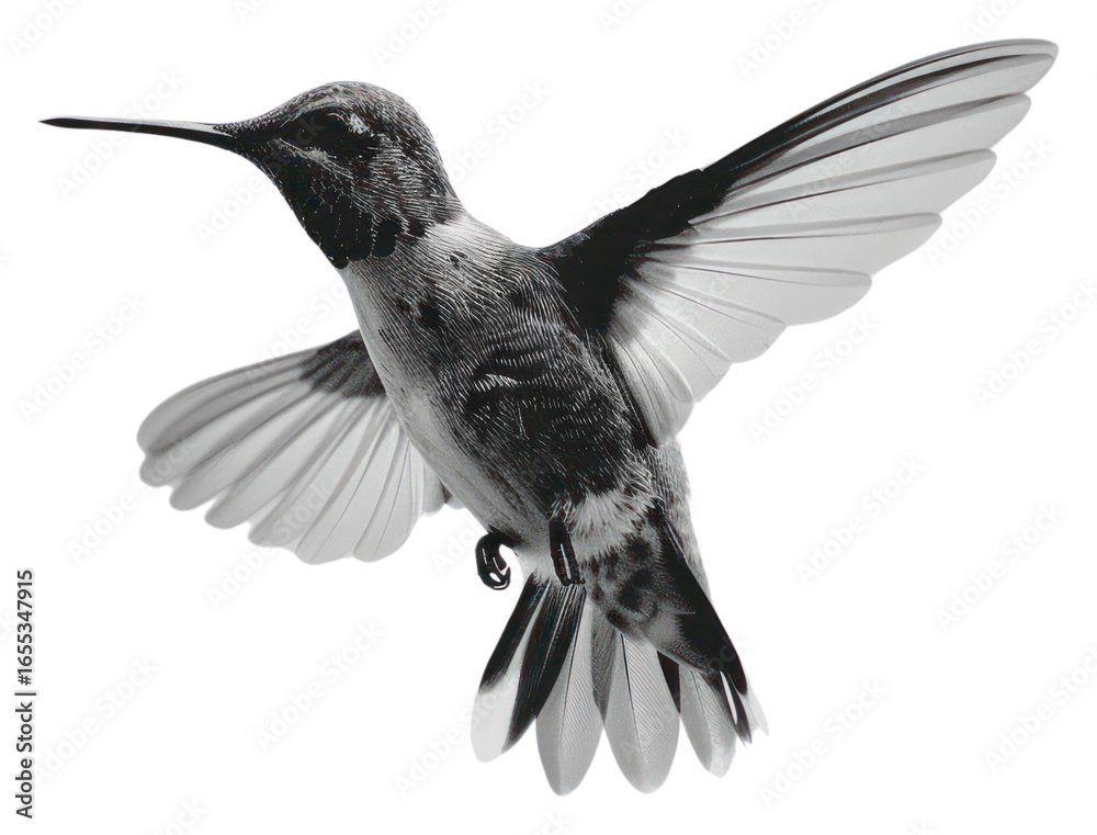 Obraz premium PNG Graceful hummingbird in flight