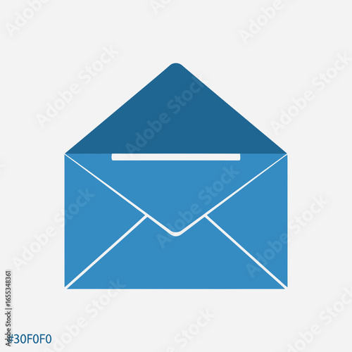 Blue envelope with white background suggesting communication or mail delivery.
