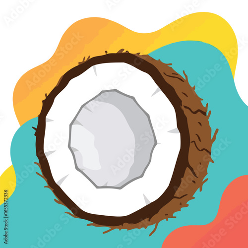 Coconuts harvested by hand.eps