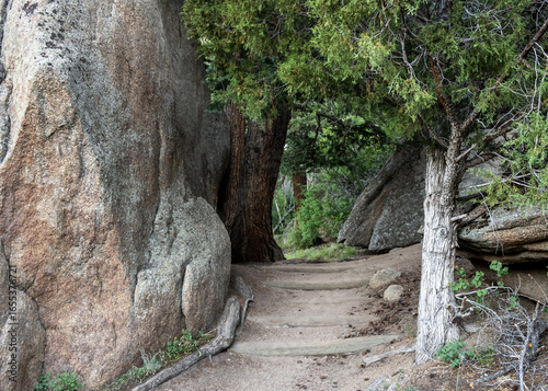 Fototapeta Naklejka Na Ścianę i Meble -  Wide Trail Winds up to Gem Lake in Rocky Mountain National Park