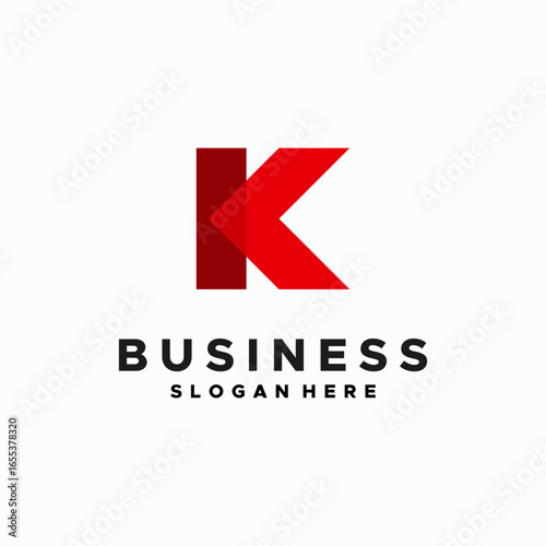 Modern Geometric K Initial logo designs concept vector, Business Initial Letter logo