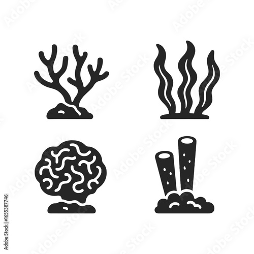 Sea Plant Silhouette
