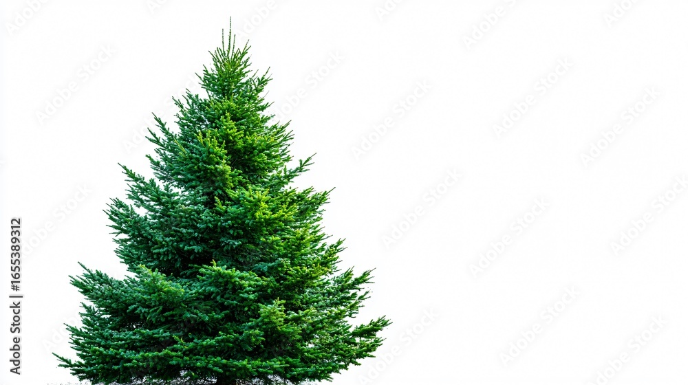 Fototapeta premium Beautiful Isolated Christmas Tree for Festive Decorations and Holiday Celebrations
