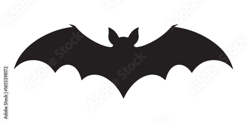 spooky gothic bat silhouette vector illustration for banner flyer poster in ai eps png jpeg
