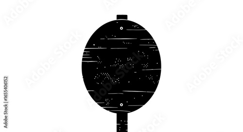 blank circular signpost perfect for mockups wayfinding design or minimalist branding projects