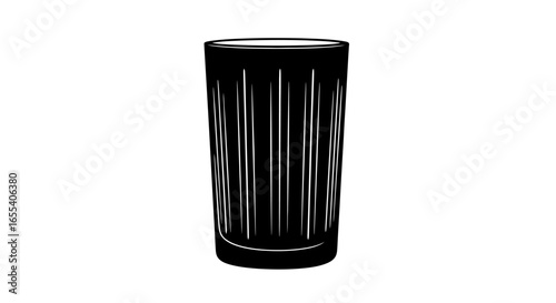 elegant black and white highball glass perfect for menu design cocktail recipes and barware branding
