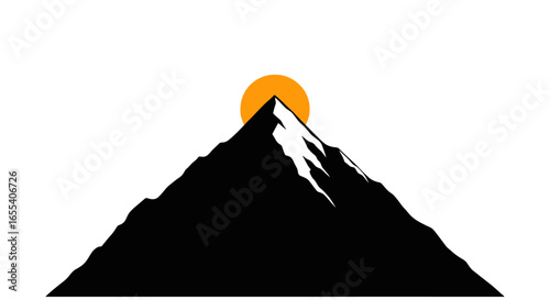 conquer your goals sunrise over a majestic mountain peak inspiring success achievement and reaching the summit of your aspirations