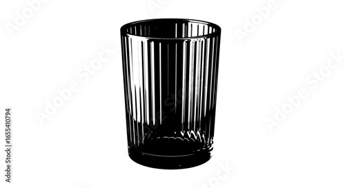 elegant ribbed glassware perfect for stylish cocktails mocktails or water adding sophistication to any table setting or menu photography