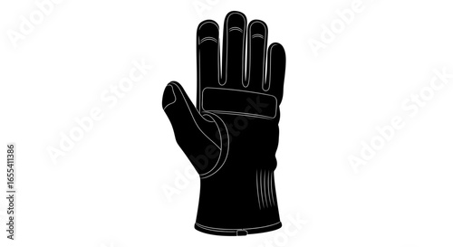 protective black driving glove highresolution vector illustration for automotive racing and safety designs