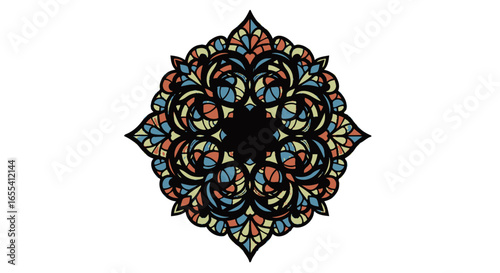 intricate mandala design elegant ornamental pattern for branding invitations and spiritual projects adding sophistication and cultural flair