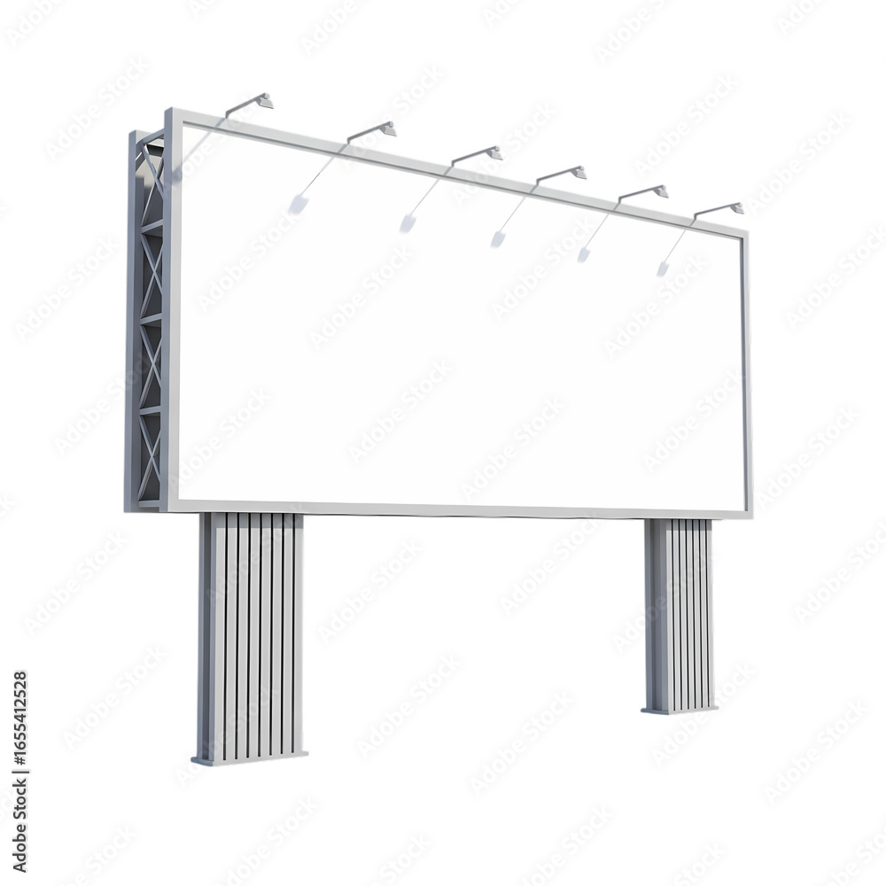 Fototapeta premium Blank Billboard Mockup: Perfect for Advertising Design