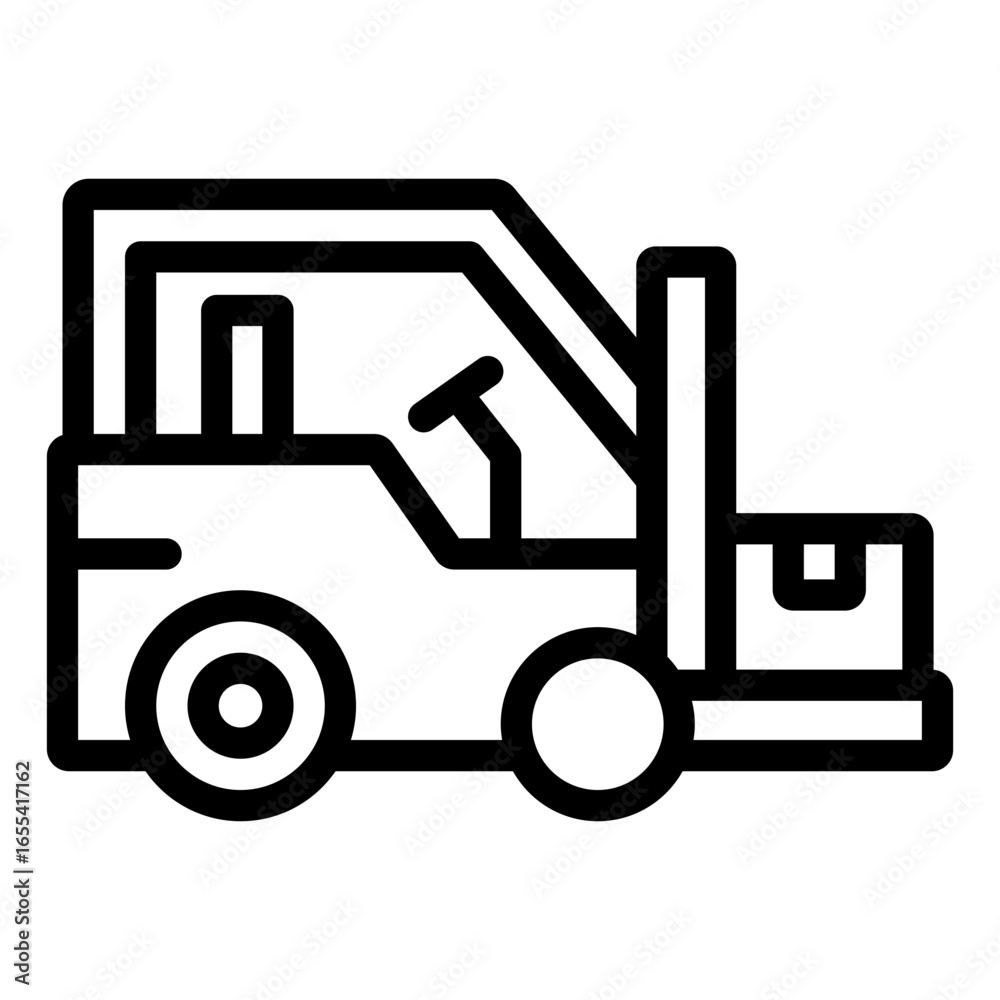 Naklejka premium forklift icon