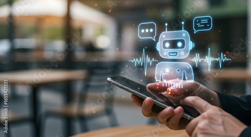 AI Chatbot on Smartphone - Customer Service and Automation