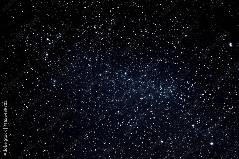 Fototapeta premium Night sky, densely packed stars