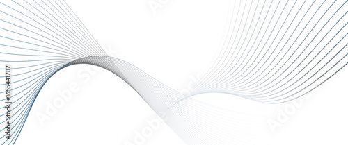 Vector abstract grey background with glowing curved lines and modern wave design