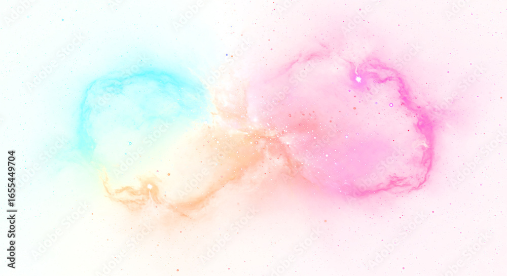 Fototapeta premium Delicate Pastel Nebulae with Subtle Star Dust.