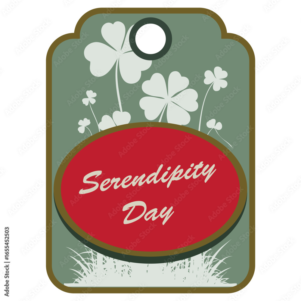 Fototapeta premium Label Serendipity Day