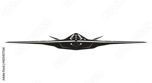 stealth bomber silhouette highresolution vector graphic for military aviation and technology designs websites and presentations