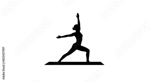 find inner peace yoga silhouette for wellness websites fitness blogs and meditation apps